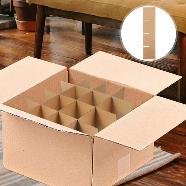 DIAEDGE 1 Set Moving Boxes Dividers Glass Packing Kit Cardboard Box ...