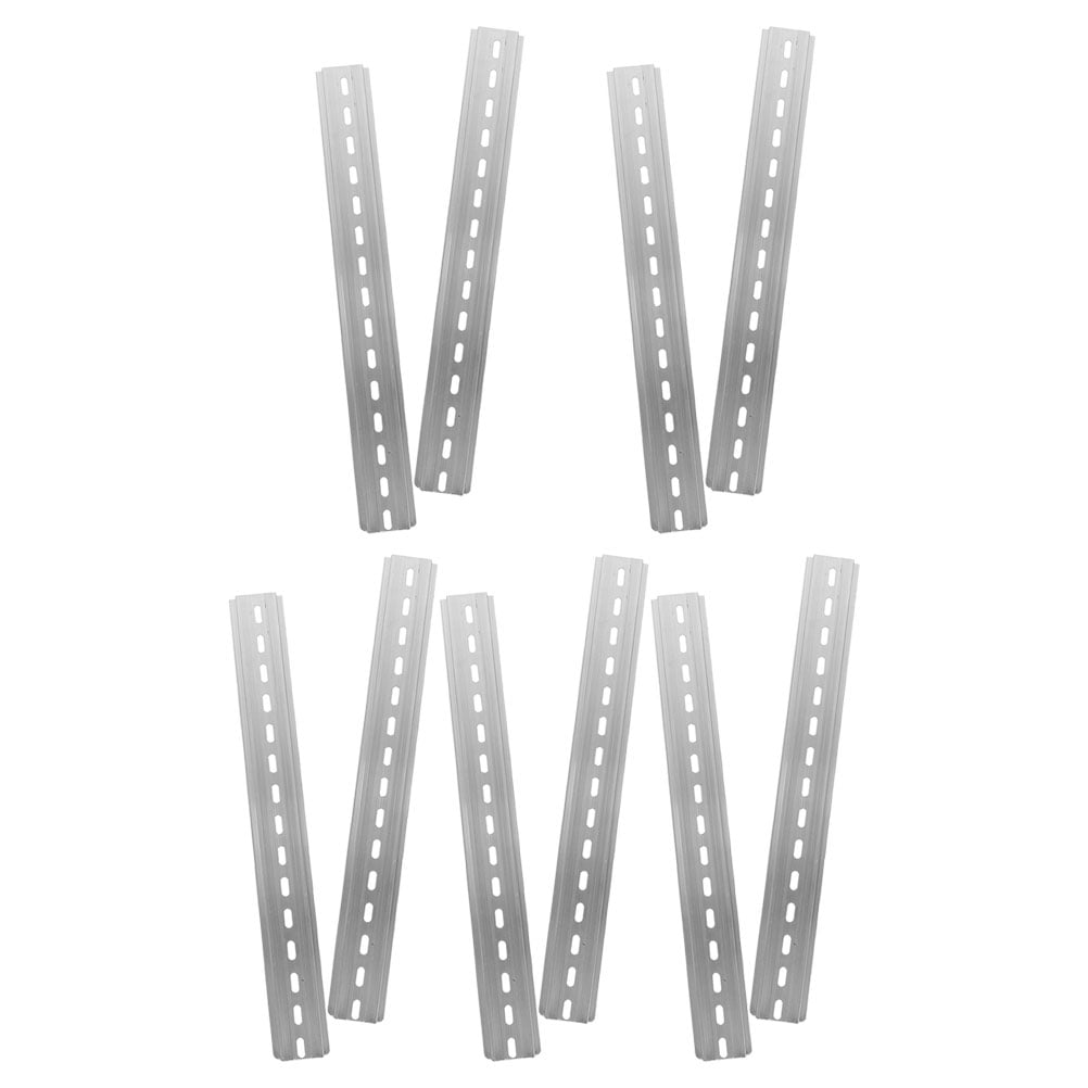 DIAEDGE 10pcs Din Rail Metal Din Rails Slotted Din Rails Replacement Industry Din Rails