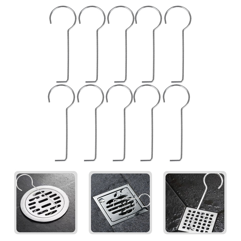 DIAEDGE 10pcs Drain Lifting Hook Floor Drain Grate Hooks Lifting Hooks ...