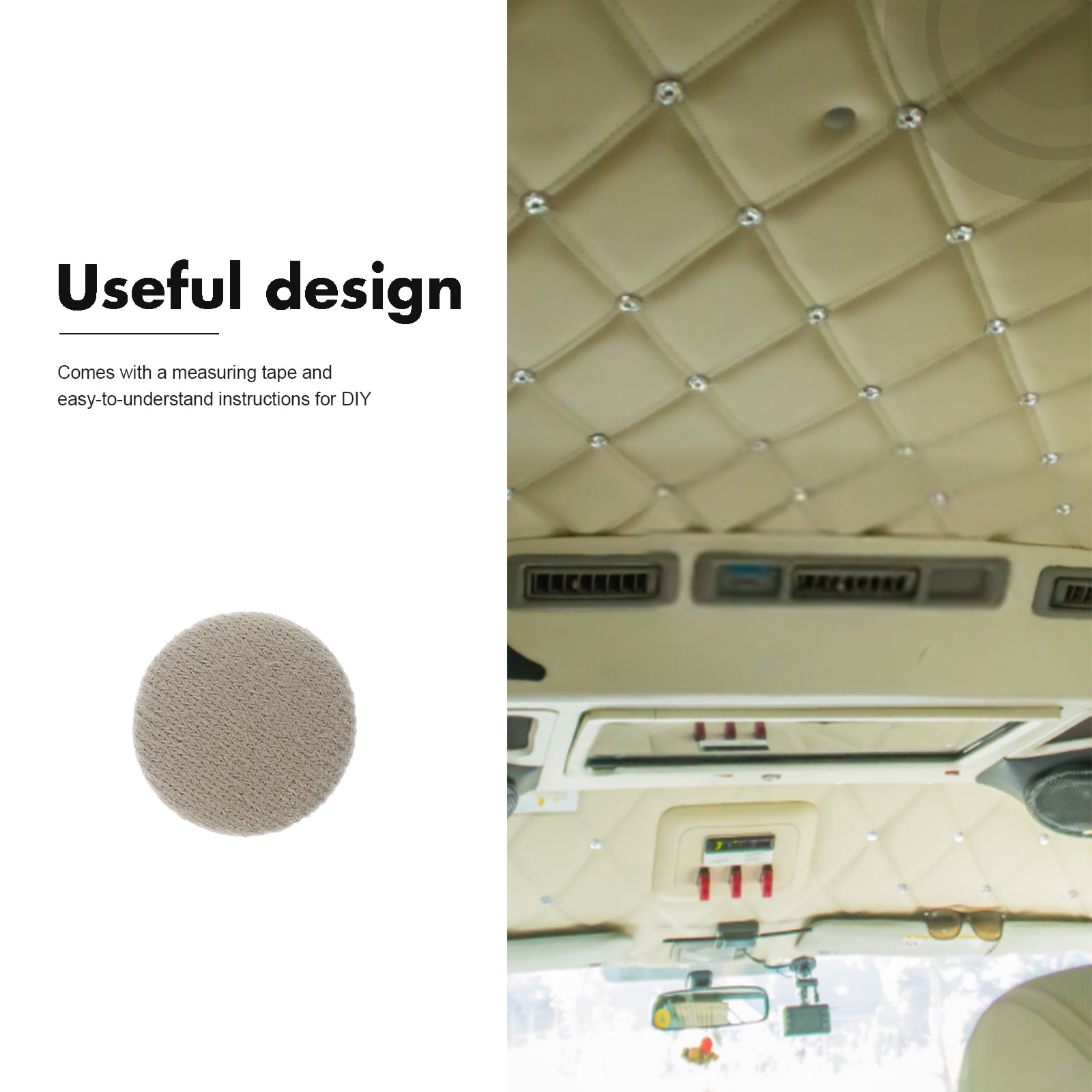 DIAEDGE 20pcs Car Roof Lining Repair Kit Car Roof Headliner Buttons Headliner Buckles