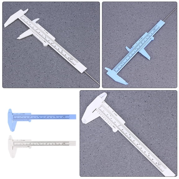 HEMOTON Worgeous 2pcs Mini Calipers Portable Sliding Pocket Ruler Measuring Tool 150mm 0.5mm Precision