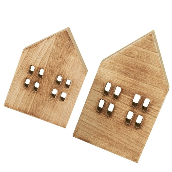 SOPOTUTU Family Tabletop House Brown 2Pcs