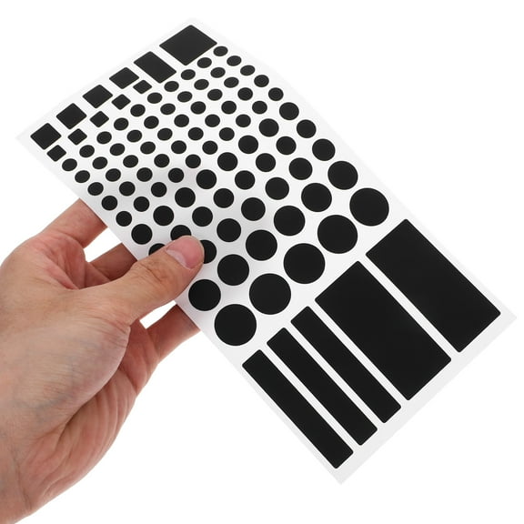 SOPOTUTU Performance Light Switch Stickers Black 4 Sheets 7.86X3.93X0.04in