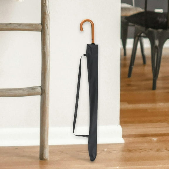 HEMOTON Umbrella Storage Bag Black Pongee Material Keeps Umbrella Dry with Large Capacity 4 Pieces