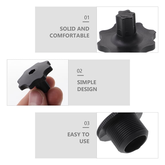 HEMOTON Black Bike Crank Removal Tool for Home Use Durable Plastic Reliable Performance 6pcs