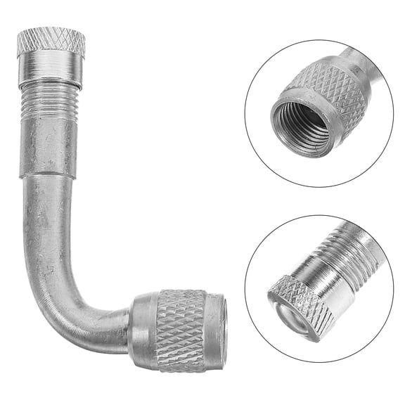 SOPOTUTU Vacuum Gauge Hvac Tire Valve Extension Adapter Silver 1Set