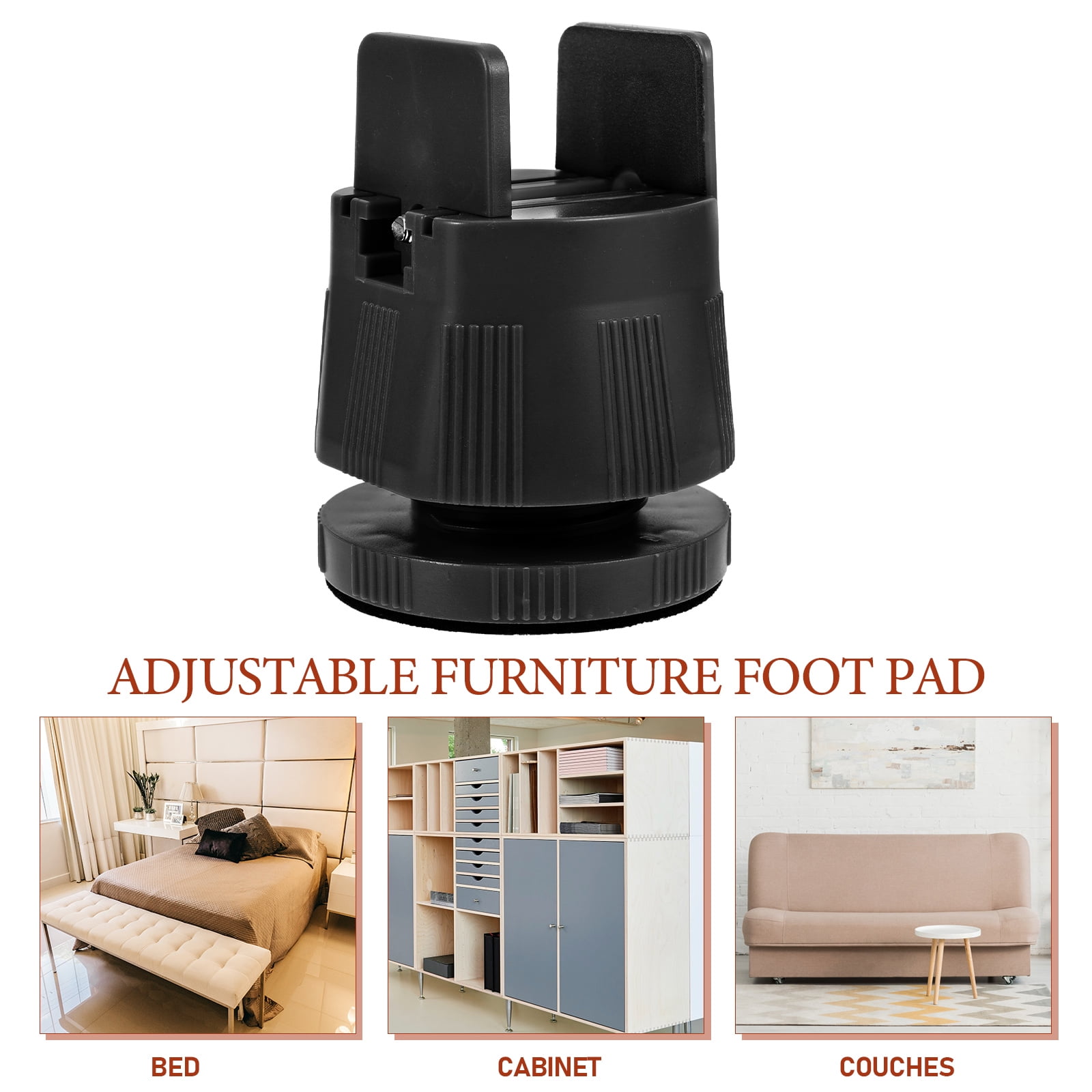 DIAEDGE Bed Riser Heavy Duty Adjustable Furniture Riser Dresser Table ...