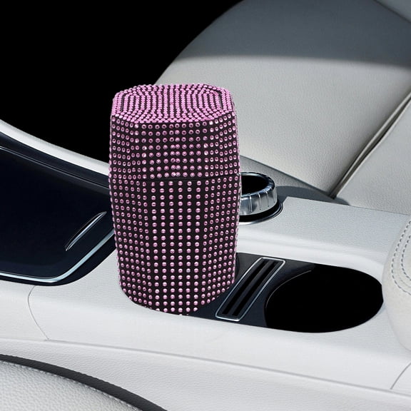 SOPOTUTU Pink ABS Car Trash Can 1Pcs 8.3X3.1X3.1In