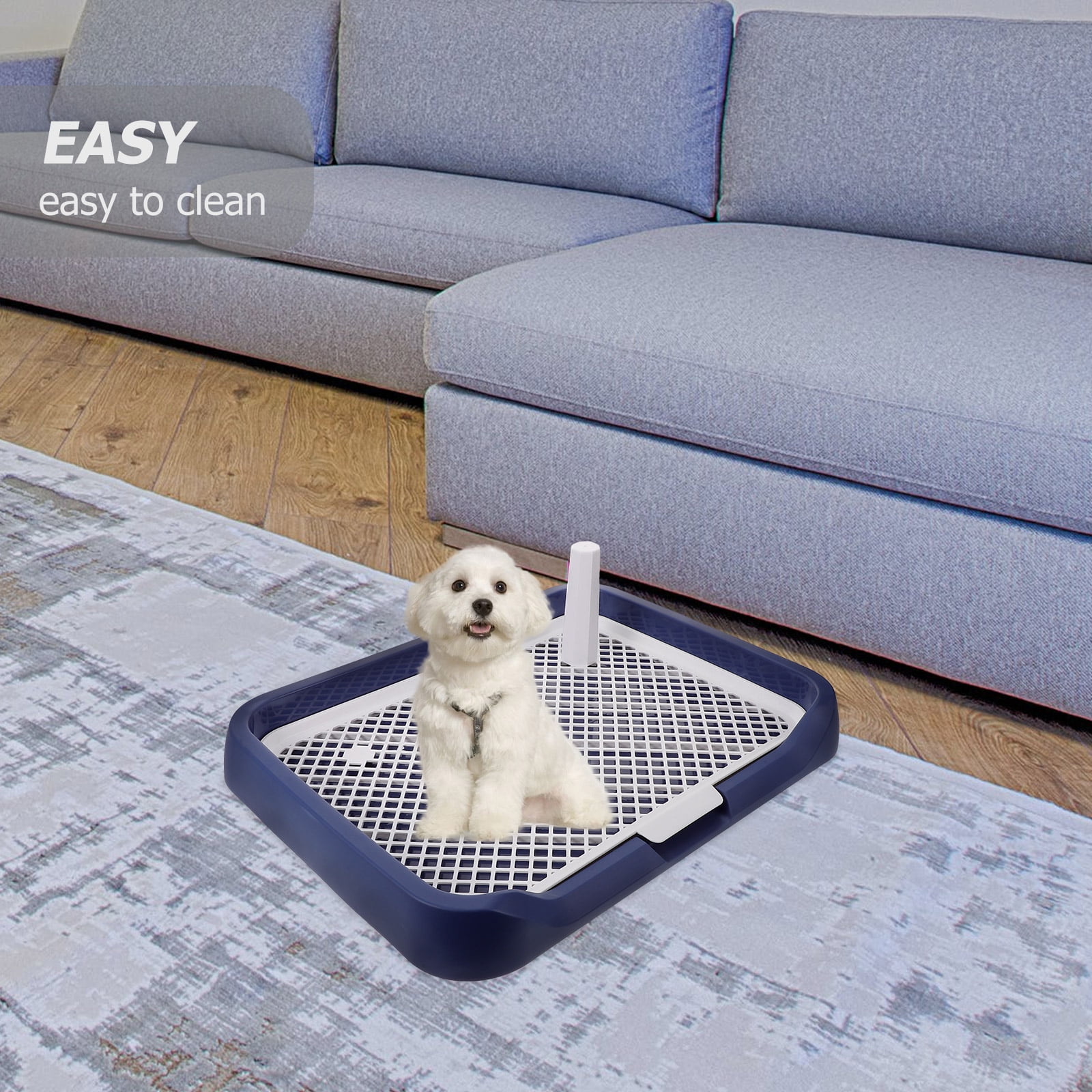 DIAEDGE Dog Potty Tray Dog Toilet Training Pad Holder for Dogs Anti ...