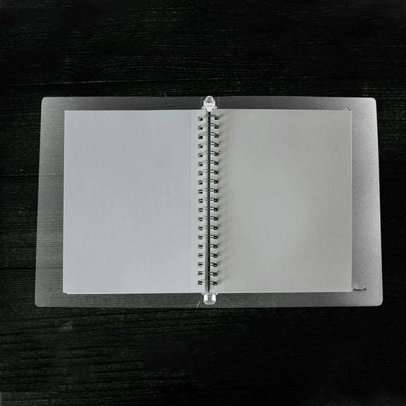 HEMOTON Transparent PP Binder Cover for Storage Lightweight Notebook Shell for Diary Planner Size 8.5 x 11 Inches