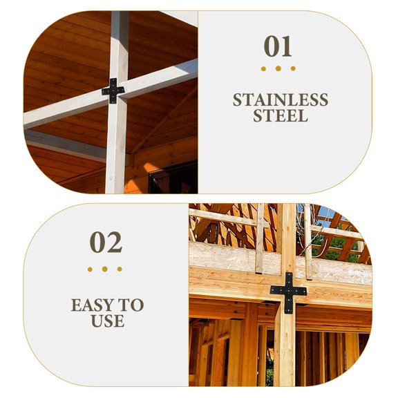 SOPOTUTU Mending Plates Stainless Steel Black 1Pack Strengthening Framework Construction