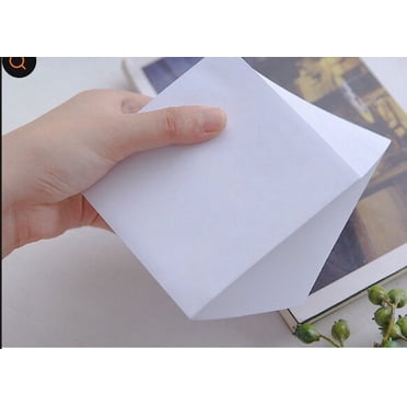 LMTODLFG 400 Sheet Office Memo Sheets,Not Sticky Memo Cube Refill,Blank...