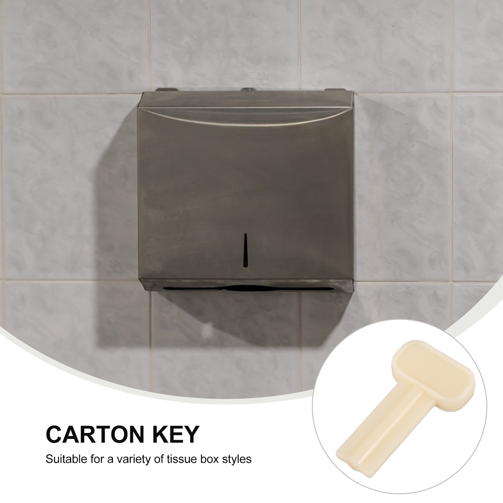 DIAEDGE Paper Hand Towel Dispenser Key Toilet Paper Box Key Paper Roll ...