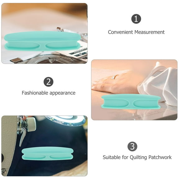 SOPOTUTU Quilting Stencils Hand Quilting Template Handle Green Plastic 1Pcs 4.72X0.98X0.79In