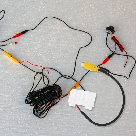 SOPOTUTU Rear View Camera Adapter Wire White Sturdy Construction DIY Projects 1Pack