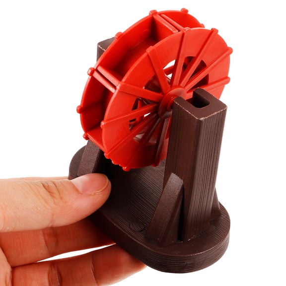 Simulated Water Wheel Model Landscaping Prop Portable Plastic Water Wheel Waterfall Fountain Accessory