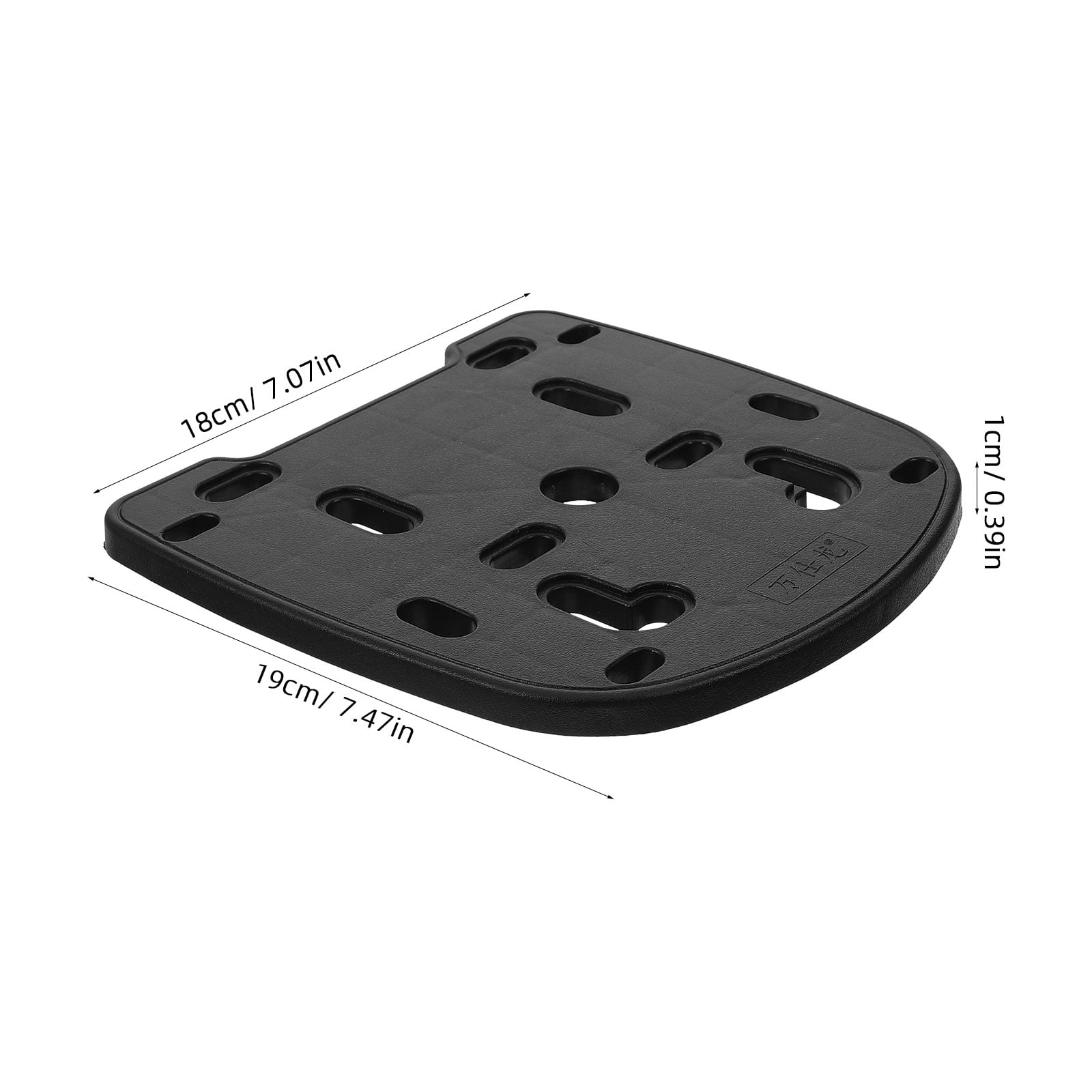 DIAEDGE Universal Motorcycle Rear Luggage Rack Trunk Tail Box Base Plate With Screws Heavy Duty Mounting Bracket For Electric Scooter And Motorbike Rear Carriers Cargo