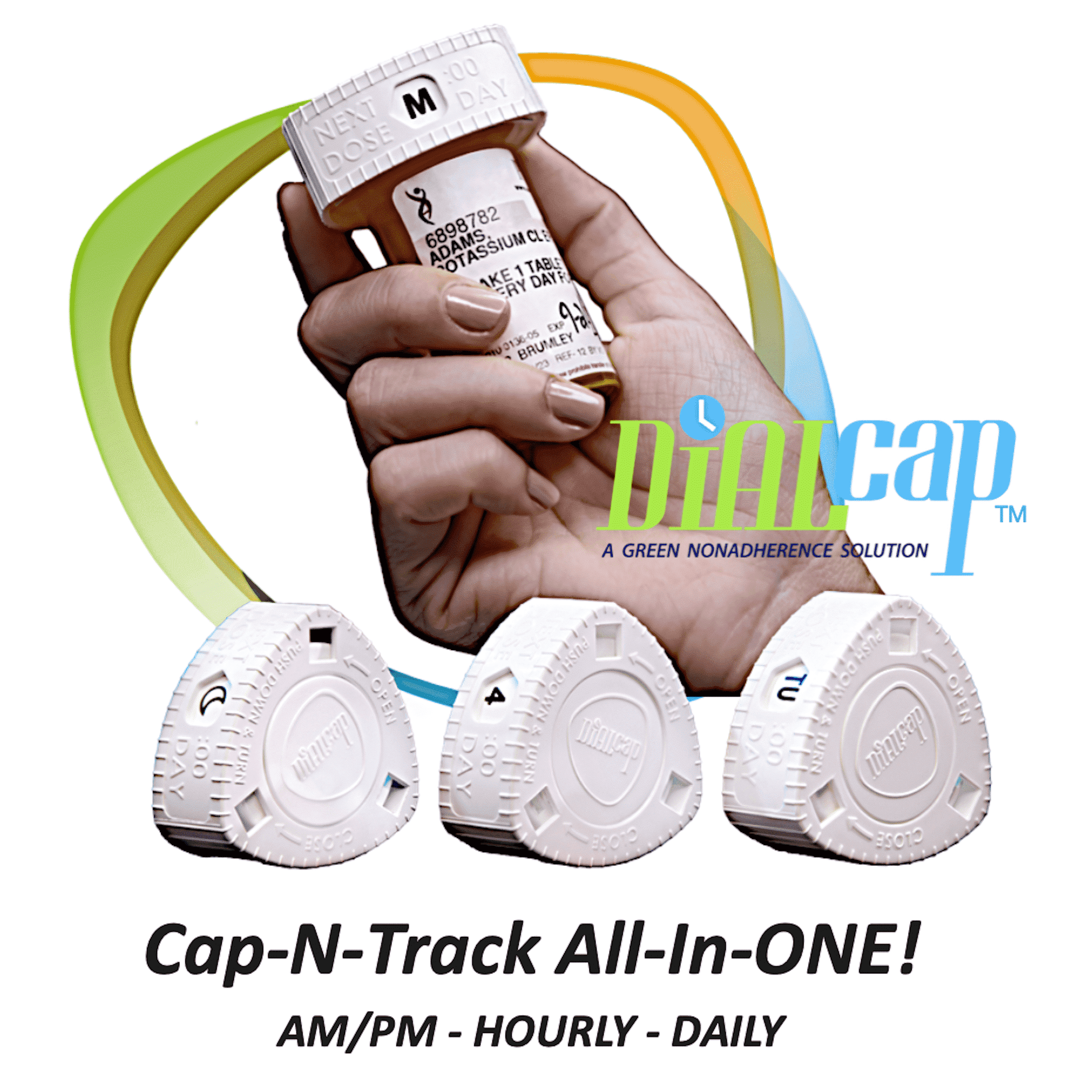 DIALCAP Medication Reminder & Dose Tracker, AM/PM-Hourly-Daily ...
