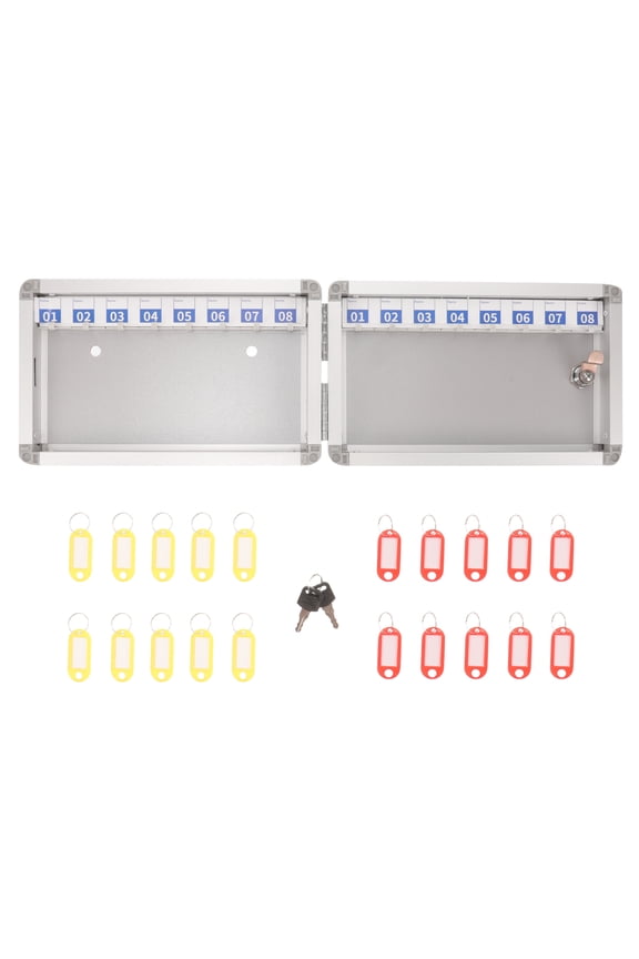1Set Wall Mounted Key Organizer with Lock for Secure Key Storage in Office and Home