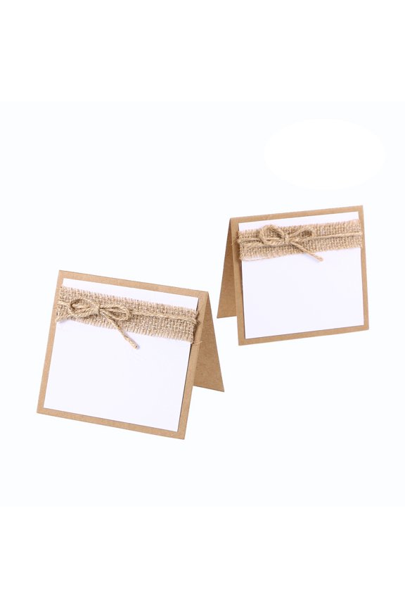 Guest Name Display Cards for Wedding Reception White Paper 10Pcs