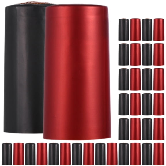 FUEENIRVA Heat Shrink Wine Bottle Covers PVC Sealing Caps Assorted Colors 100 Pieces for Bottling and Packaging