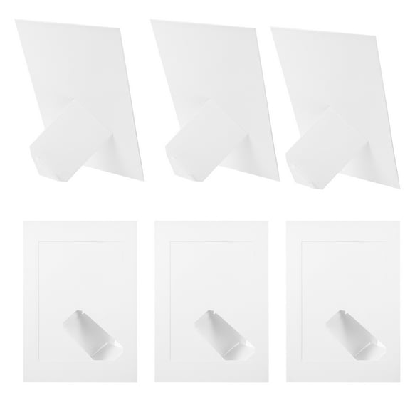 FUEENIRVA 10-Pack Kraft Paper Photo Frames for Desk and Scrapbook, Perfect for Living Room Decor and Photo Display