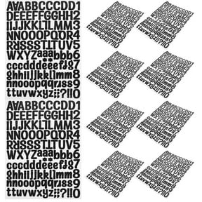 Chartpak Self-Sticky Peel & Stick Vinyl Numbers, Adhesive, 21 Count, 6 ...