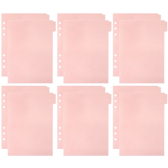 FUEENIRVA Set of 12 Flat Plastic Dividers for Books and Study, Student Organizers, 8.3 x 5.8 x 0.04 Inch, and Lightweight