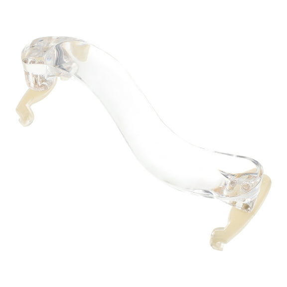 DIALLY Violin Shoulder Supporter with Acrylic Shoulder Pad, Simple and Practical White Violin Accessory for Comfortable Playing