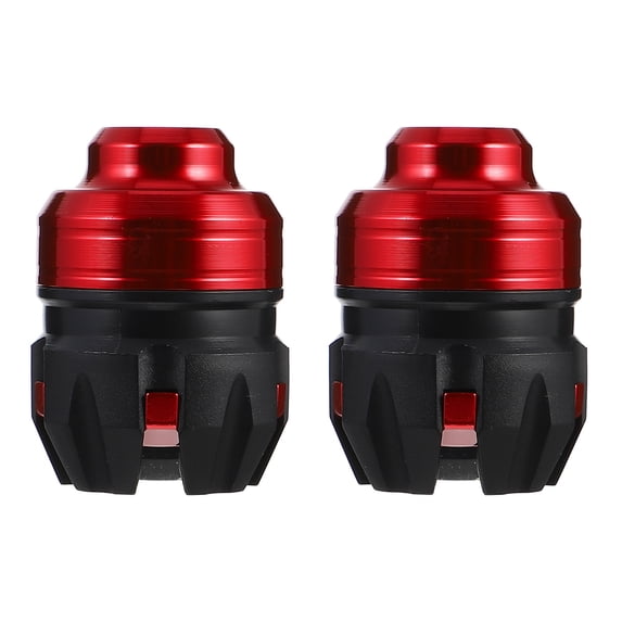 FUEENIRVA 2-Pack Red Aluminum Alloy Motorcycle Anti-Collision Caps Protective Covers