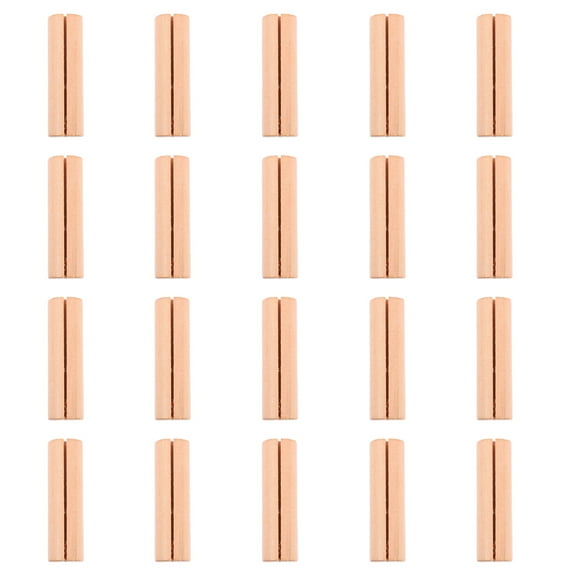 FUEENIRVA 20Pcs Khaki Wood Stump Memo Stand Note Clip Holders for Rustic Home Decoration