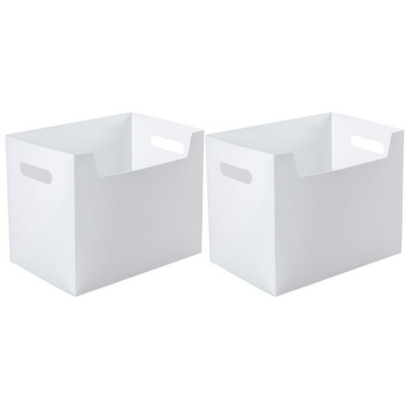 FUEENIRVA Book Organizers, White, Plastic, Multi-Functional, 2Pcs