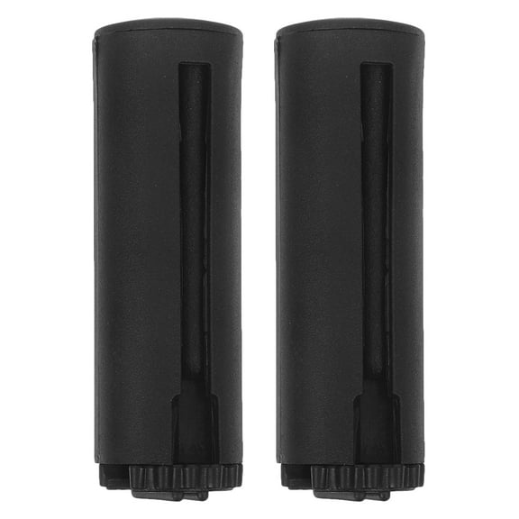 FUEENIRVA 2-Pack Black ABS Retractable Ends with Locking for Outdoor Barrier Straps
