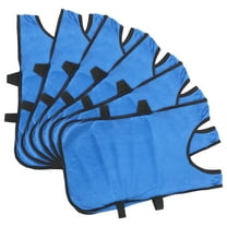 FUEENIRVA 6Pcs Pinnies Kids Training Waistcoat Blue Polyester Lightweight Scrimmage Vests for Team Sports for Fan Gear