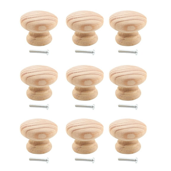 FUEENIRVA Dially Beige Wooden Door Pulls, Reliable and Safe, Perfect for Furniture
