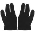 thumbnail image 1 of FUEENIRVA 2Pcs 3 Fingers Billiards Gloves Elastic Wrist Black Flexible Material for Precise Shots, 1 of 8