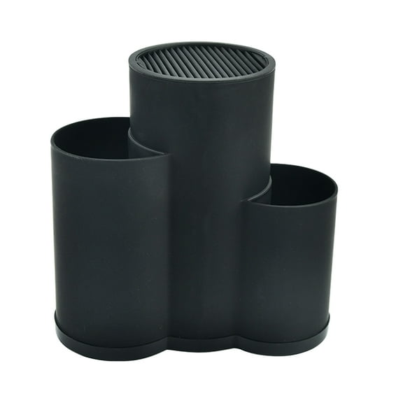 FUEENIRVA Multi Function Black Kitchen Cutter Holder Organizer Storage Stand