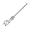 thumbnail image 1 of FUEENIRVA Adjustable Plated Silver Motorcycle Flagpole Bracket Telescopic Antenna Easy Installation for Dirt Bikes, 1 of 8