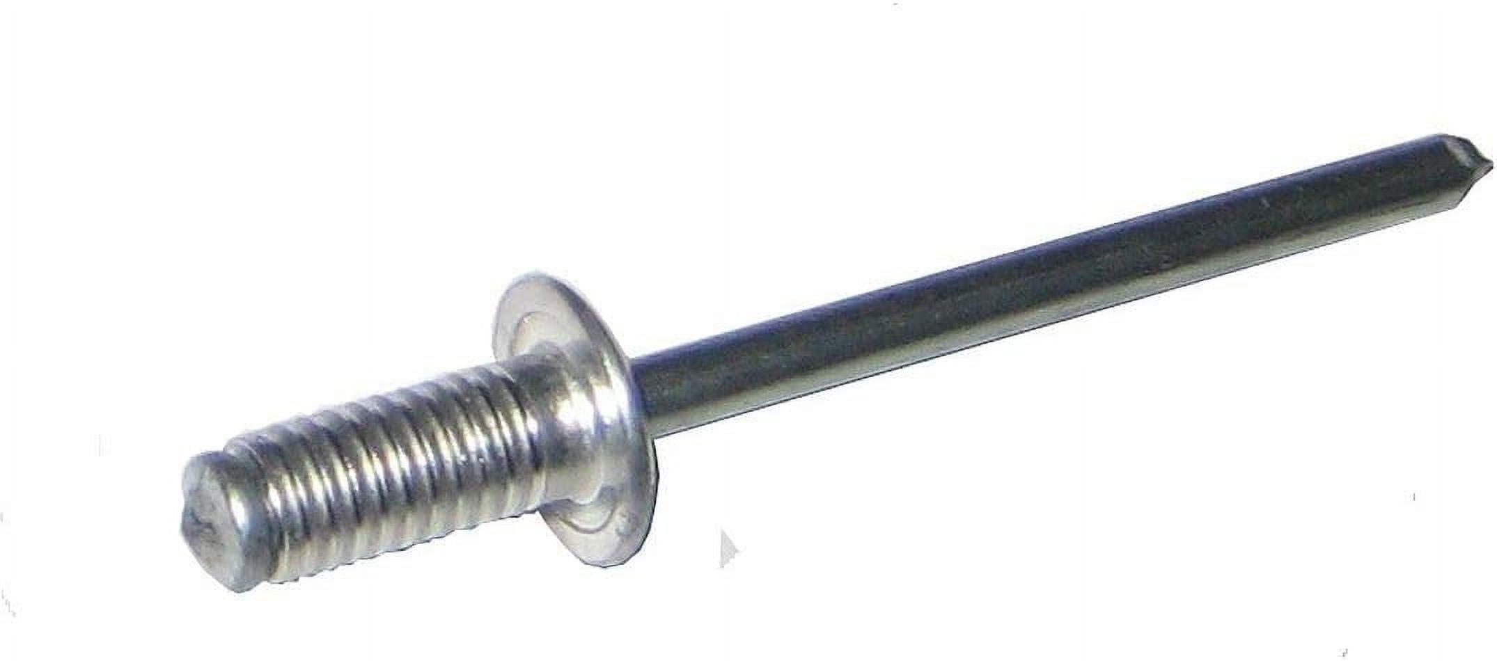 DIAMETER ALUMINUM GROVE RIVET FOR RIVETING METAL TO WOOD, .161.508 GRIP RANGE (PACK OF 50