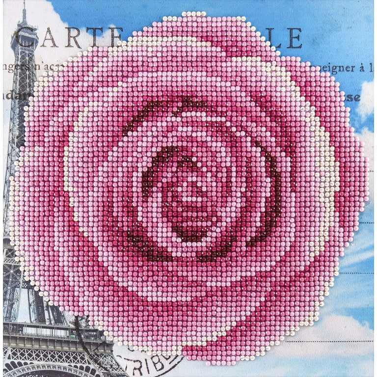 DIAMOND ART BY LEISURE ARTS Diamond Painting Kits For Adults 8x8 Beginner  Rose, Full Drill, Diamond Art Kits, Dimond Art, Diamond Art for Adults, Diamond  Art Kit 