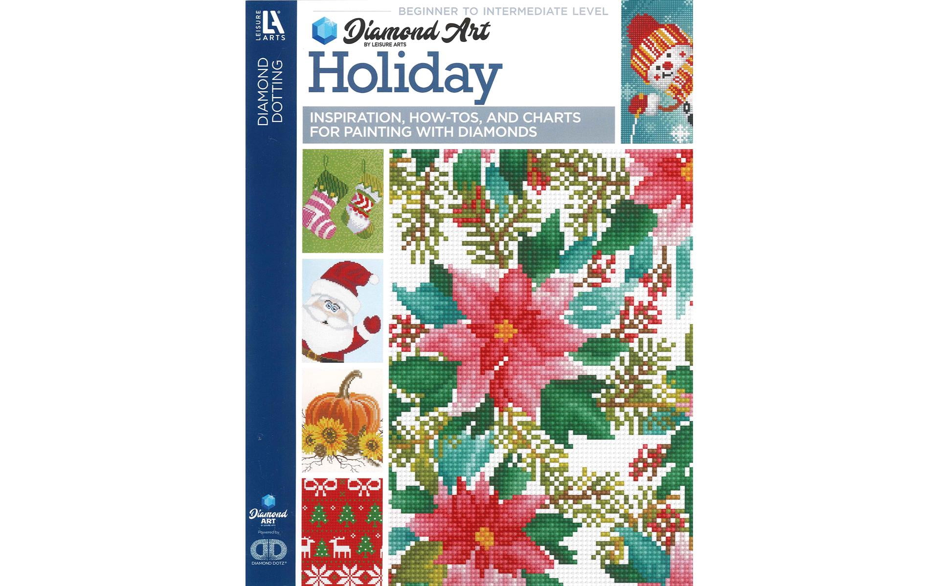DIAMOND ART BY LEISURE ARTS Holiday Painting Chart and Idea Diamond Dotting Book