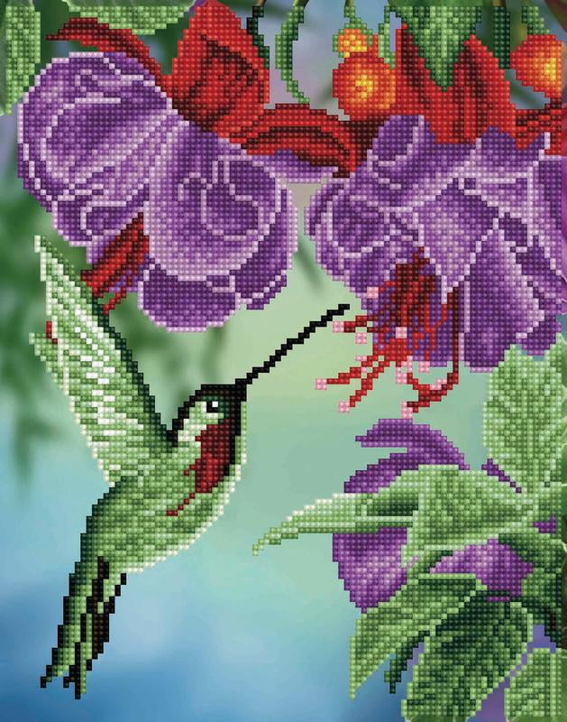  YCZO Hummingbird Diamond Painting Kits for Adults,Landscape  Diamond Art Kits Flowers, Full Diamonds Paintings with Diamond Dots Gem  Crafts Flower Garden Home Decor 16*12inch
