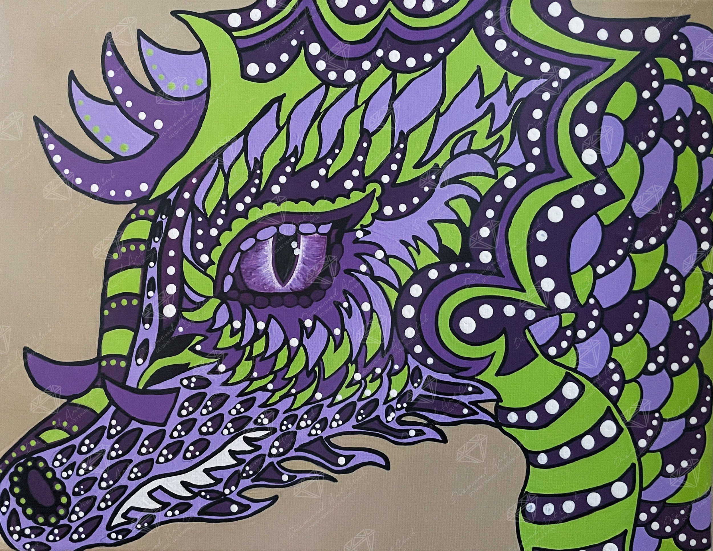 DIAMOND ART CLUB Dragon Fun Diamond Painting Kit