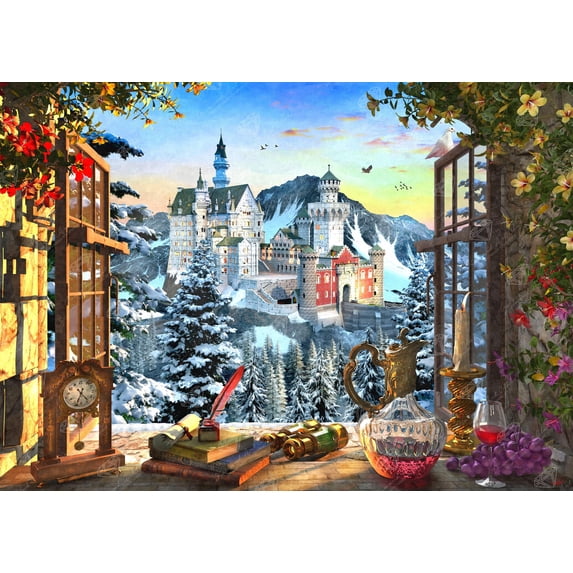DIAMOND ART CLUB Mountain Castle Diamond Painting Kit