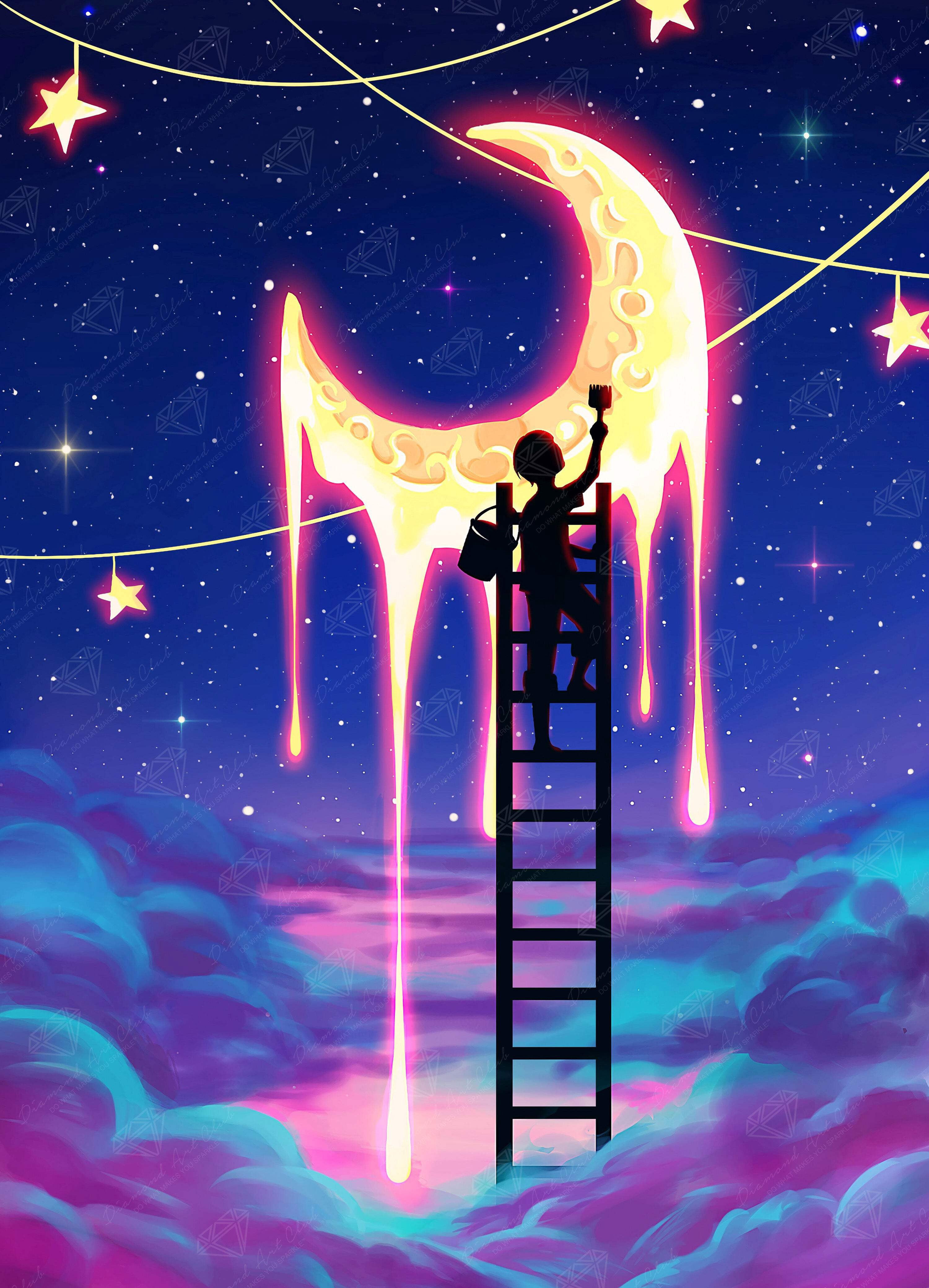 DIAMOND ART CLUB Paint the Moon Diamond Painting Kit