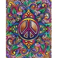 thumbnail image 1 of DIAMOND ART CLUB Peace Love Paisley Diamond Painting Kit, 1 of 4