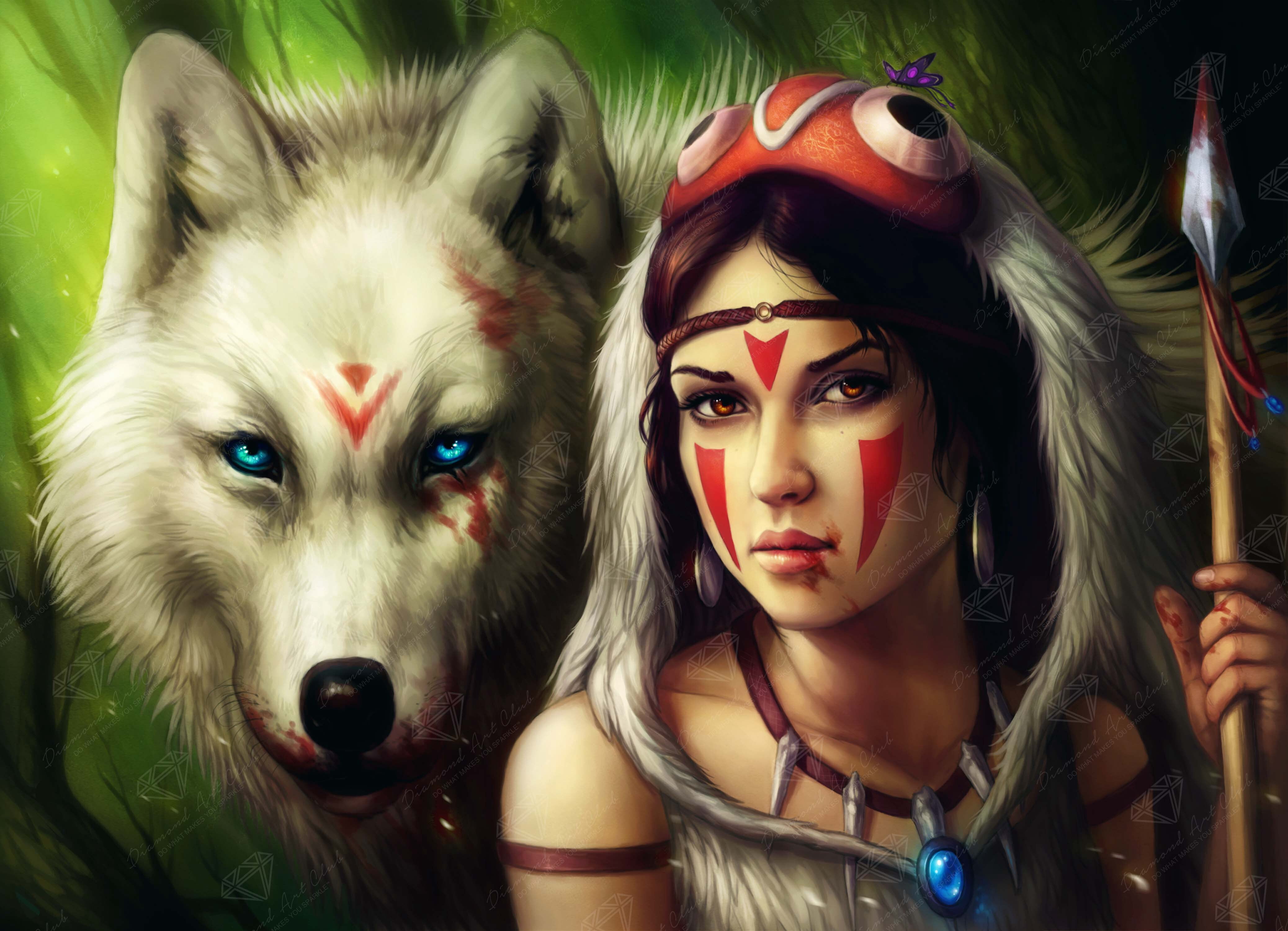DIAMOND ART CLUB Princess Mononoke Diamond Painting Kit
