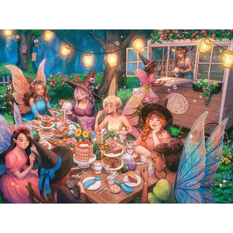 DIAMOND ART CLUB The Tea Party Diamond Painting Kit - Walmart.com