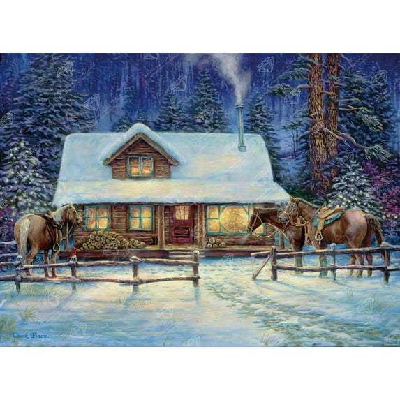 DIAMOND ART CLUB Winter's Oasis Diamond Painting Kit