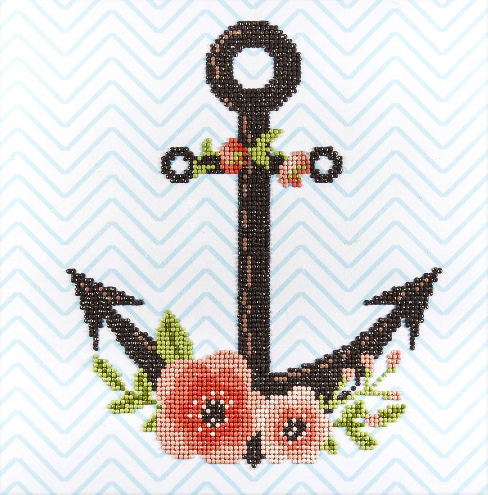 DIAMOND ART BY LEISURE ARTS Diamond Painting Kits For Adults 12"x12" Intermediate Anchor, Full Drill, Diamond Art Kits, Dimond Art, Diamond Art for Adults, Diamond Art Kit